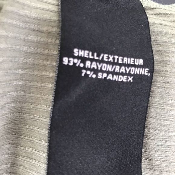 7 ForAll Mankind Light Olive Cutout Front Ribbed Knit Long Sleeves Top Sz M NEW - Picture 6 of 10